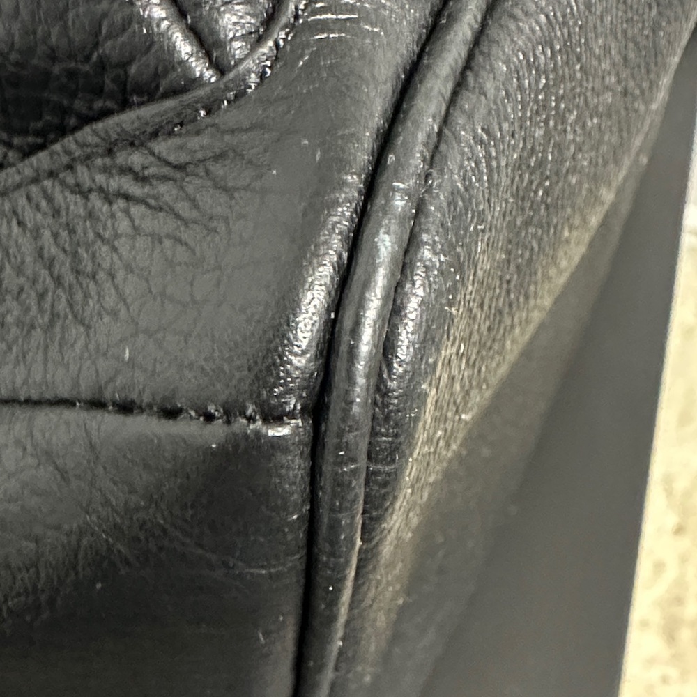 Kate Spade Black Pebbled Backpack NWOT.Fits IPad Plastic on Hardware 💯 Authentic - Picture 10 of 16